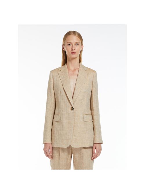 Blazer in tessuto di lino mélange MAXMARA STUDIO | 2416041042600003